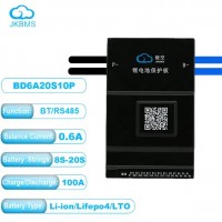 JK BMS 100A 7S-20S 0.6A Lifepo4/Li-ion/LTO (JK-BD6A20S10P) з кнопкою JiKong JK BMS 100A 7S-20S 0.6A Lifepo4/Li-ion/LTO (JK-BD6A20S10P) з кнопкою JiKong