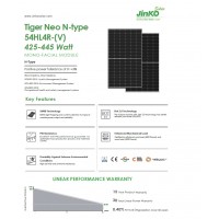 Сонячна панель Jinko Solar JKM425N-54HL4R-V Tiger Neo N-Type