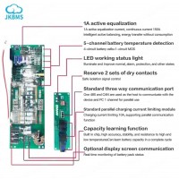 JK BMS PB2A16S20P 200A 8S-16S 2A Pylon, Deye, Victron, Must, Growatt, Axioma, GoodWe