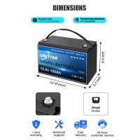 Акумулятор літієвий Ubetter LiFePo4 12V 100Ah 1280Wh