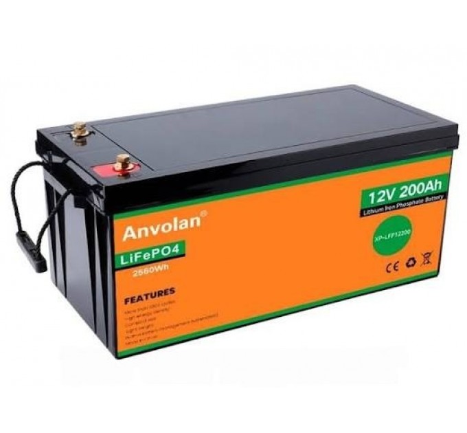 Акумулятор Anvolan 12V 200Ah 2560Wh LiFePO4