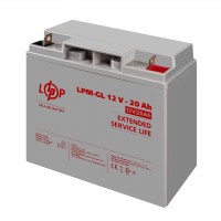 Розпродаж Акумулятор гелевий LPM-GL 12V - 20 Ah