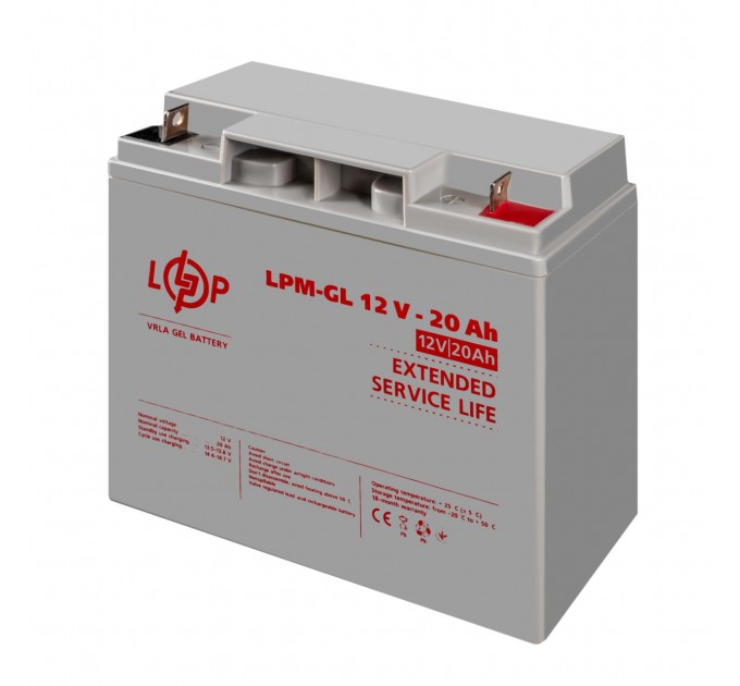 Розпродаж Акумулятор гелевий LPM-GL 12V - 20 Ah