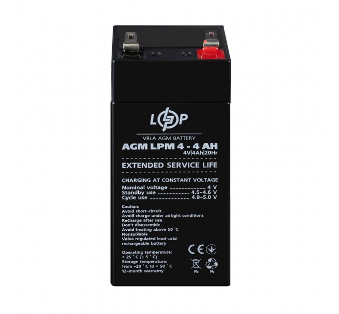 Акумулятор AGM LPM 4V - 4 Ah