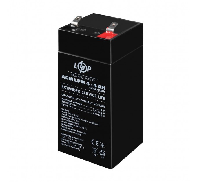 Акумулятор AGM LPM 4V - 4 Ah