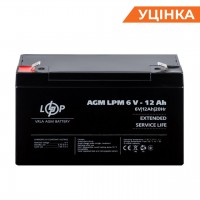 Розпродаж (4159) Акумулятор AGM LPM 6V - 12 Ah (11-2023) Розпродаж (4159) Акумулятор AGM LPM 6V - 12 Ah (11-2023)