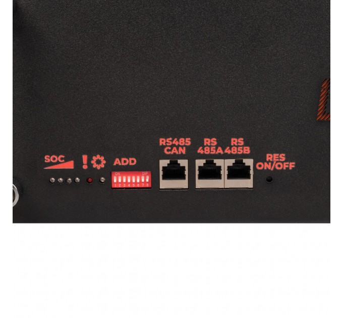 Акумулятор LP LiFePO4 51,2V - 100 Ah (5120Wh) (BMS SP 100A/50А) RM RS485/CAN LCD BL