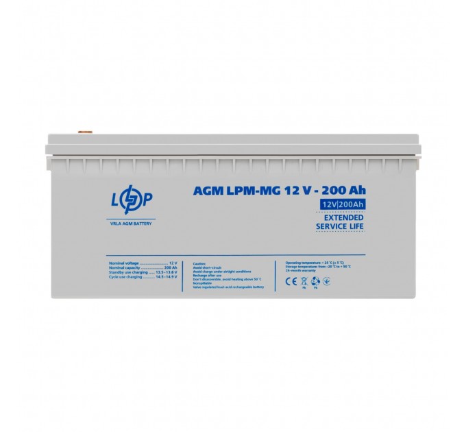 Акумулятор мультигелевий LPM-MG 12V - 200 Ah