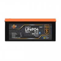 Акумулятор LP LiFePO4 76,8V - 50 Ah (3840Wh) (BMS 80A/50А) пластик Smart BT