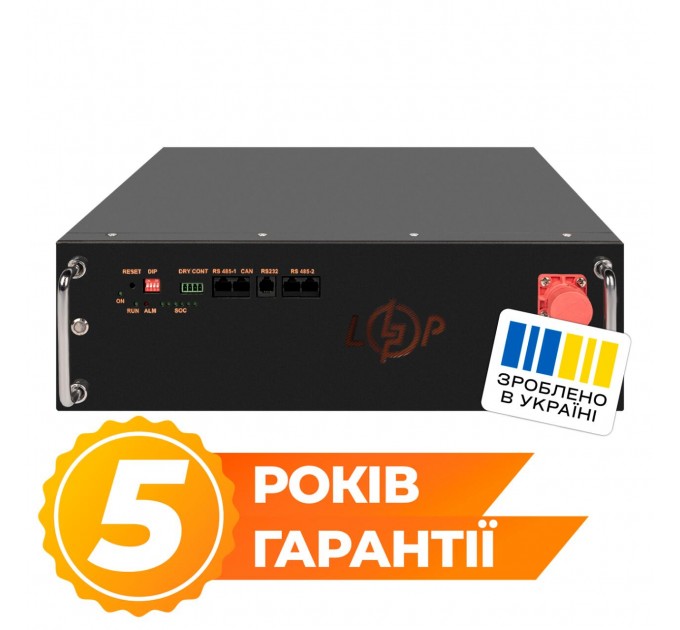 Акумулятор LP LiFePO4 51,2V - 100 Ah (5120Wh) (BMS JK 100A/50А) RM RS485/CAN BL