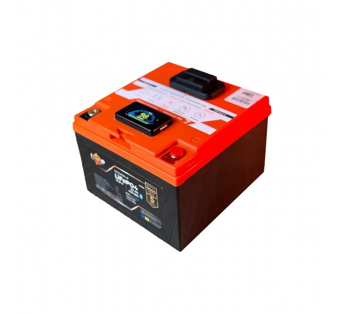 Акумулятор LP LiFePO4 12,8V - 32 Ah (410Wh) (BMS 40А/32A) пластик LCD USB Smart BT
