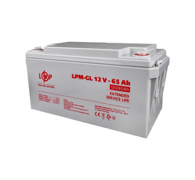 Акумулятор гелевий LPM-GL 12V - 65 Ah