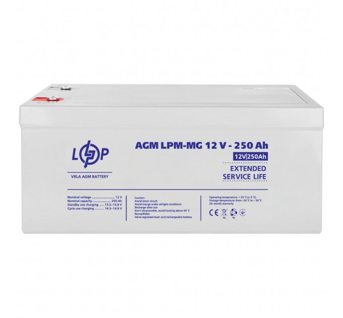 Акумулятор мультигелевий LPM-MG 12V - 250 Ah