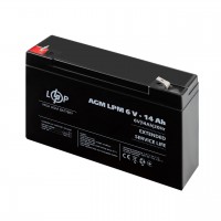 Розпродаж (4160) Акумулятор AGM LPM 6V - 14 Ah 09/23