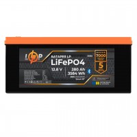 Акумулятор LP LiFePO4 12,8V - 280 Ah (3584Wh) (BMS 200A/100А) пластик Smart BT