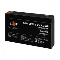 Розпродаж (3859) Акумулятор AGM LPM 6V - 7,2 Ah 09/2023