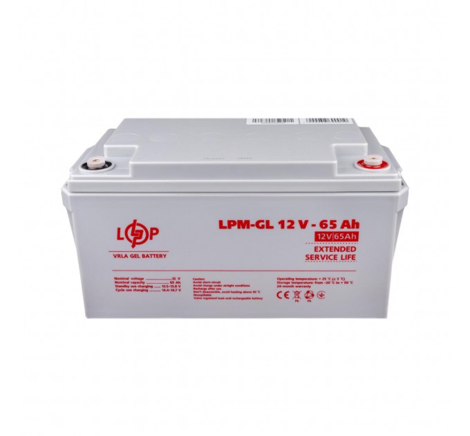 Акумулятор гелевий LPM-GL 12V - 65 Ah