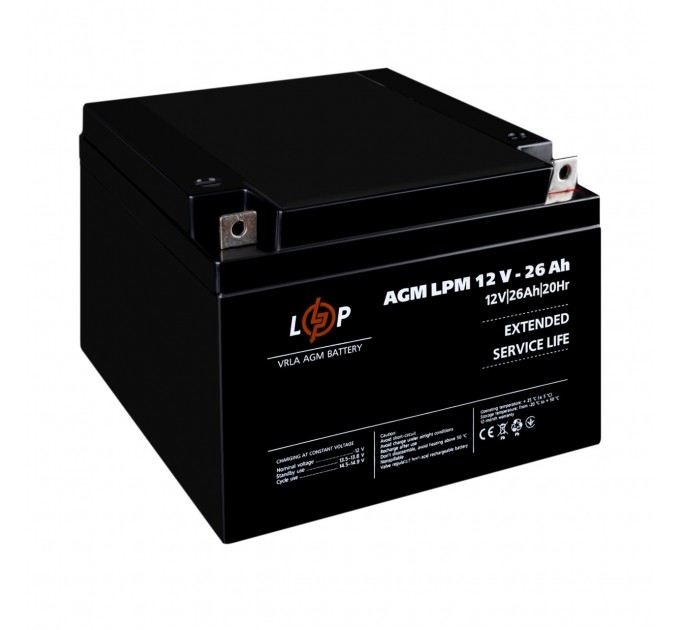 Акумулятор AGM LPM 12V - 26 Ah