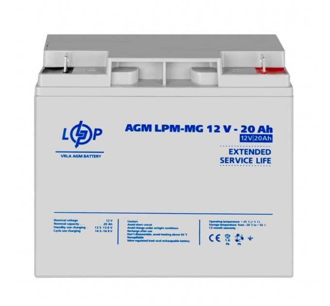 Акумулятор мультигелевий LPM-MG 12V - 20 Ah