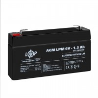 Акумулятор AGM LPM 6V - 1.3 Ah