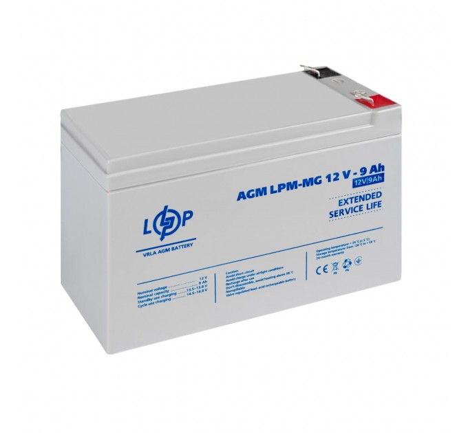 Акумулятор мультигелевий LPM-MG 12V - 9 Ah