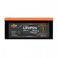 Акумулятор LP LiFePO4 25,6V - 150 Ah (3840Wh) (BMS 150A/75А) пластик Smart BT