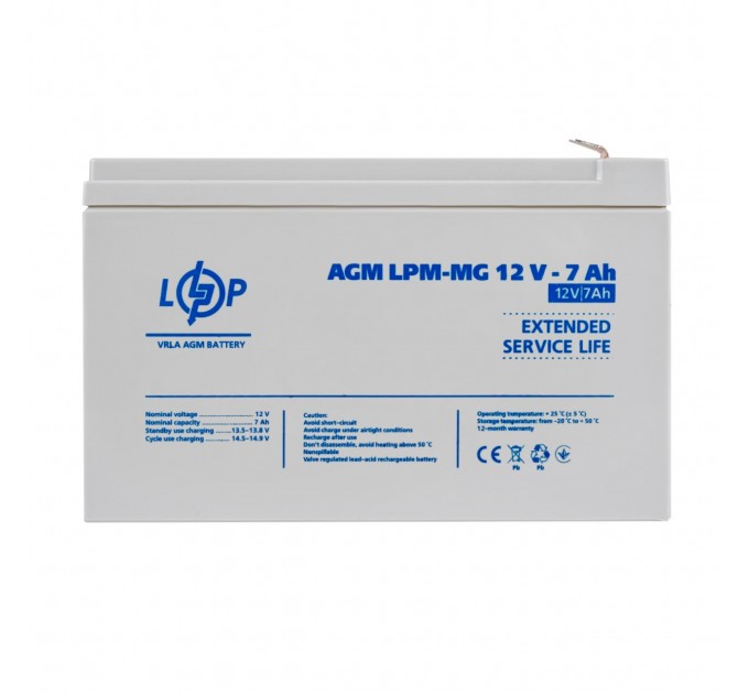 Акумулятор мультигелевий LPM-MG 12V - 7 Ah