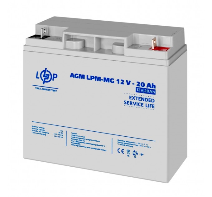 Акумулятор мультигелевий LPM-MG 12V - 20 Ah