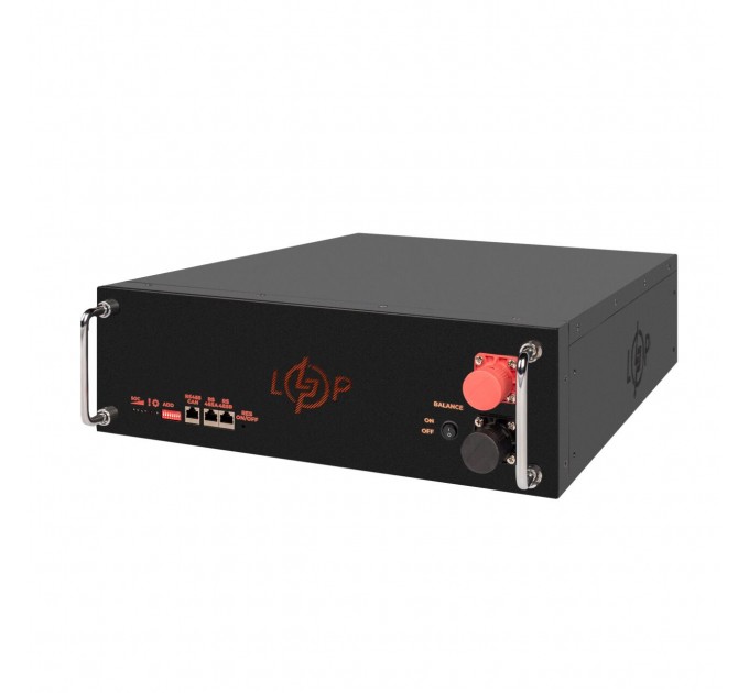 Акумулятор LP LiFePO4 51,2V - 100 Ah (5120Wh) (BMS SP 100A/50А) RM RS485/CAN LCD BL