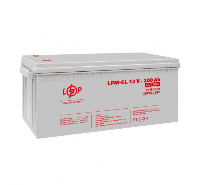 Акумулятор гелевий LPM-GL 12V - 200 Ah