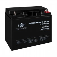 Розпродаж (4163) Акумулятор AGM LPM 12V - 20 Ah 09/23