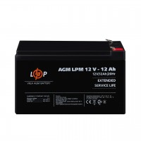 Розпродаж Акумулятор AGM LPM 12V - 12 Ah