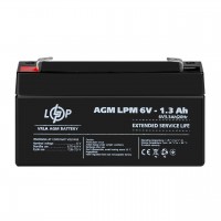 Розпродаж Акумулятор AGM LPM 6V - 1.3 Ah