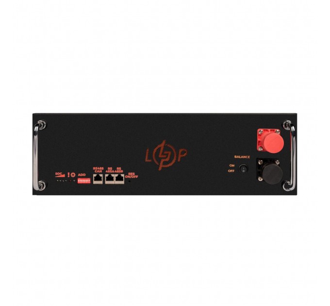 Акумулятор LP LiFePO4 51,2V - 100 Ah (5120Wh) (BMS SP 100A/50А) RM RS485/CAN LCD BL