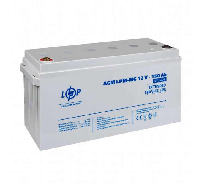 Акумулятор мультигелевий LPM-MG 12V - 150 Ah