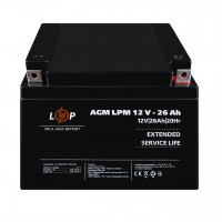 Акумулятор AGM LPM 12V - 26 Ah Акумулятор AGM LPM 12V - 26 Ah