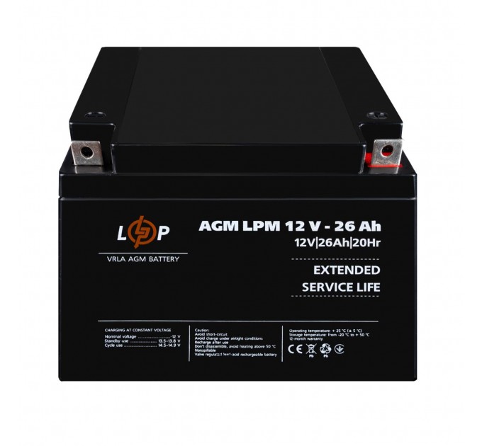 Акумулятор AGM LPM 12V - 26 Ah