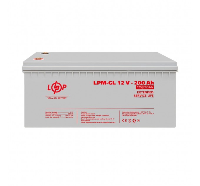 Акумулятор гелевий LPM-GL 12V - 200 Ah