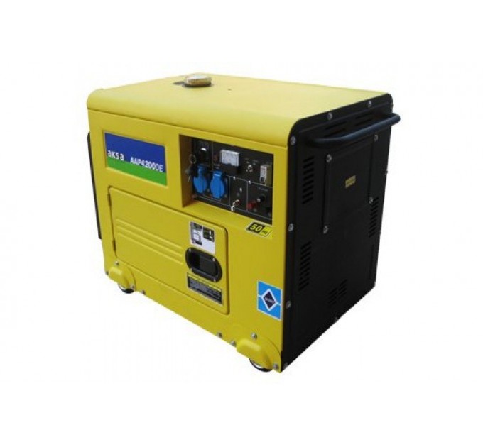 Дизельний генератор 4 кВт AKSA AAP4200DE у кожусі