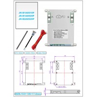 BMS 200A 4S-8S Lifepo4/Li-ion/LTO з активним балансуванням 2A (JK-B2A8S20P-HC) з кнопкою JiKong, CAN-шиною і функцією обігріву акумулятора