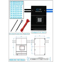 BMS 200A 8S-20S Lifepo4/Li-ion/LTO з активним балансуванням 2A (JK-B2A20S20P) з кнопкою JiKong