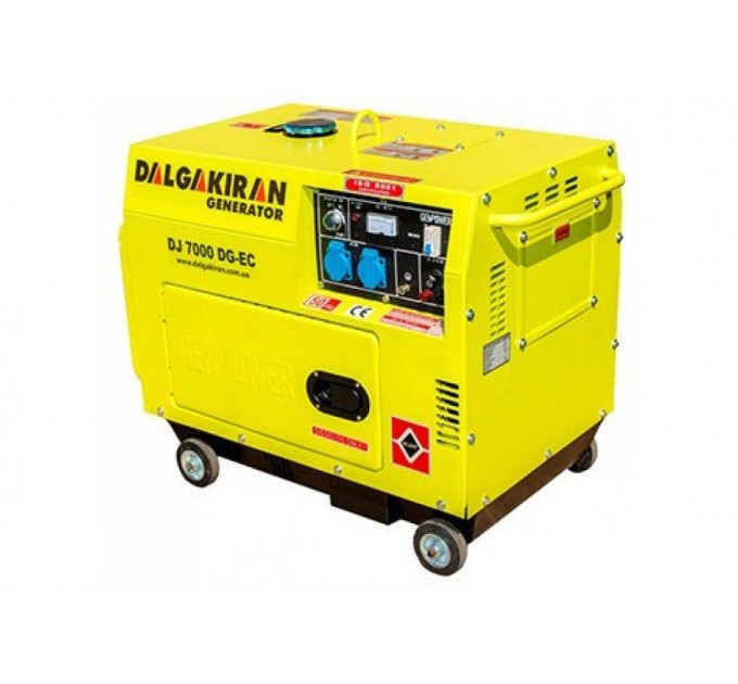 Електрогенератор дизельний 5 кВт DALGAKIRAN DJ7000DG-EC у кожусі