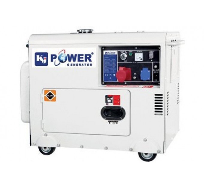Дизельна електростанція 6 кВт KJ POWER KJ6500T3 у кожусі
