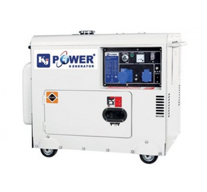 Дизельний генератор 5 кВт KJ POWER KJ7500T у кожусі