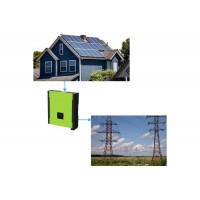 Мережева сонячна електростанція 25 кВт на основі літій-іонних акумуляторних батарей із встановленням на даху