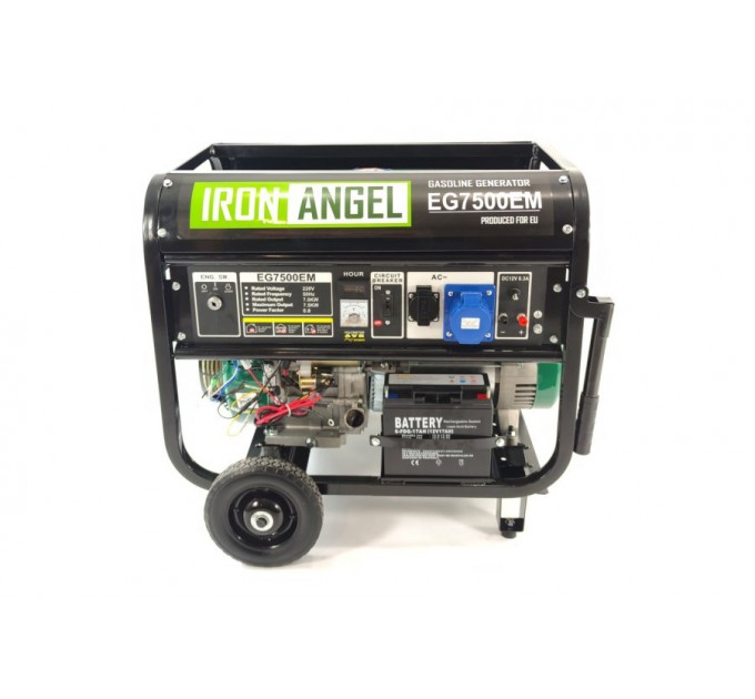 Бензиновий генератор Iron Angel EG 7500 EМ