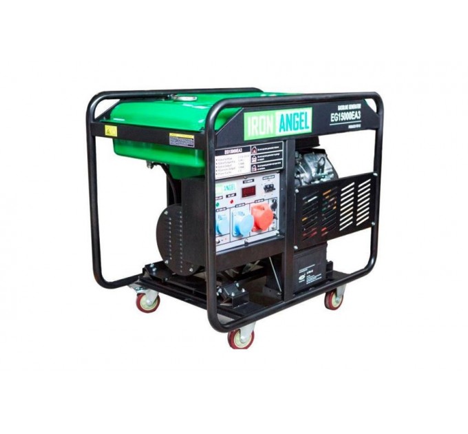 Бензиновий генератор Iron Angel EG15000EA3 + блок автоматики