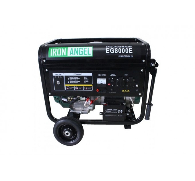 Бензиновий генератор Iron Angel EG8000E