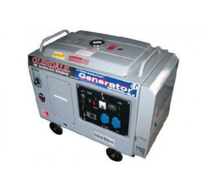 Бензогенератор 6 кВт Glendale GP6500L-SLE/3 у кожусі