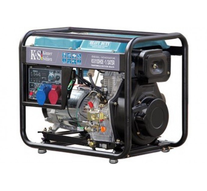 Генератор дизельний 6,5 кВт Konner & Sohnen KS 8100HDE-1/3 ATSR відкритого типу